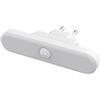 ALCAPOWER Lampada notturna a LED luce da notte ricaricabile con funzione di emergenza, sensore PIR e crepuscolare, lanterna luce bianca naturale, funziona anche senza corrente, autonomia fino a 4 ore