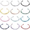Sparkeads 24 Braccialetti Intrecciati Aggiustabili di Filo Intrecciato Cerato con Maglie per Fare Gioielli da Donna, Accessorio alla Moda di Braccialetto di Amicizia