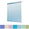 Generic Tapparelle per Finestre, Veneziane da Interno Senza Fori, Tende Veneziane da Esterno Protezione da Luce, Lamella da 25mm Alluminio Persiane per Casa Ufficio Bagno(Light Blue)