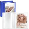 Vienrose Album Fotografico 10x15 Set di 3 Pezzi con Copertina Personalizzabile 26 Tasche per 52 Foto Piccolo Fotolibro Design Portafoto Bambini Matrimonio Viaggio, Blu