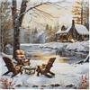 cukol cukol Kit Punto Croce da Ricamare Prestampato Completo, 11CT 40x40 cm