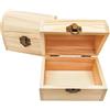 Anktily 2 pezzi di cassette in legno curvato, 12 x 8 x 9 cm, legno di pino non verniciato, scatole portaoggetti con coperchio, organizer fai-da-te in stile rustico per gioielli, souvenir e decorazioni
