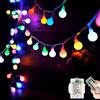 Ligarko Catena luminosa a batteria esterna/interna, 40 LED, 8 modalità, 5 m, catena luminosa con telecomando, IP65, impermeabile, adatta per decorare Halloween, balcone, giardino, feste (colore )