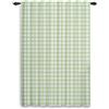 ggaimwf Tende a Quadri Camera da Letto Verde Geometrico Trattamenti per Finestre Tasca Porta-Asta Soggiorno Fattoria Esterno Porta Privacy 117x229cm 1 Pannello
