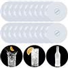 YUANYUYING Sottobicchieri luminosi a LED, 48 pezzi sottobicchieri luminosi, sottobicchieri a LED per bevande, bar, birra, club, matrimoni, bar (Bianco)