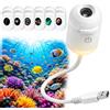 Usper Proiettore Galassia Soffitto Galaxy Projector Night Light, Plug-And-Play Hd Star Projector Proiettore Di Stelle 2 In 1, Rotazione A 360° Luminosità Regolabile (6 Pellicole per Proiezione)