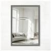 CLAMARO 'VISION' Specchio da parete 80x170 cm Specchio per tutto il corpo | Grigio acciaio | Specchio moderno rettangolare con cornice MDF, incl. gancio in metallo e materiale di montaggio (formato