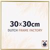 Dutch Frame Factory - Cornice 30x30 cm - Oro - Cornice per foto in Plastica con vetro plastico Antiriflesso - Cornice portafoto 30x30 cm - Easy