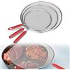 BAOSROY Paraschizzi Cucina,3pcs Paraschizzi Padella,Paraschizzi,Paraspruzzi Cucina,Coperchio Antischizzo,Paraschizzi Padelle Cucina in Acciaio Inox con Manico,für Pfannen Töpfe Skillets
