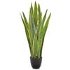 Oairse Sansevieria - Pianta artificiale grande, pianta serpente artificiale, 73 cm, pianta da soggiorno, piante da interni ed esterni, pianta artificiale per casa, giardino, ufficio, decorazione