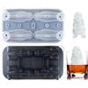 Cesujowaz Dinosauriere Stampo per cubetti di Ghiaccio, 3D Dino Ice Cube Tray con Coperchio, stampi a 4 comparti per cubetti di Ghiaccio Dino per Whiskey, Bourbon, Cocktail - Regali Divertenti di