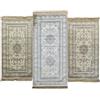 fashion home Pagano Tris Parure Tappeti scendiletto camera da letto classico con frange