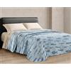Riad Arredo Trapuntino Piazza e Mezzo Primaverile Estivo Morbida Microfibra 210x250 cm - Copriletto Trapuntato Leggero Delicato Traspirante Anallergico - Pesci Blue
