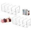 Funklu Divisori per Borse per Armadio in Plastica, Organizer Trasparente Regolabile,2 Pezzi Separatori per Armadi Regolabili Divisori per Mensole Staccabili Separatori per Guardaroba, libreria, Cucina