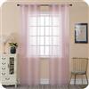 GIRASOLE HOME Coppia Tende Itaca Filtranti in Simil Lino 2 Pannelli con Tasca e Passanti Nascosti (Rosa, 70x240cm)