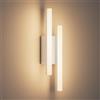 Klighten Applique da Interno LED 40cm, 12W 850LM Lampada da Parete Decorative Mordern, Luci da Parete per Corridoio, Camera da Letto, Soggiorno, Scala, 110-240V, Bianco Caldo 3000K, Bianco