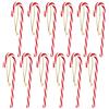 Annhao Decorazioni Albero di Natale, 12 Pezzi Plastica Candy Cane di natalizie per Attaccatura in Albero di Natale Wall Home Party Decorazioni Ornamenti (con Cordino)