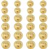 Bremorou 24 Pezzi di Bottoni Dorati - Rame, Rotondi, Oro, Blazer, Bottone per Giacca, Bottone Tradizionale, Bottone in Metallo, Vintage, Antico, per Donna, Uomo, Fai da Te, Giacca, Uniforme, Abiti