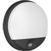 Miratic Lampada con Sensore di Movimento PIR 140°/9m Luce LED Bianco Neutro 4000K 1100lm 15W Luce Esterna con Sensore di Movimento Vari Colori Ideale per Corridoi Giardini Balconi (nero)