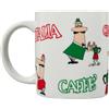 Bialetti Mug Tricolore Omino, Porcellana