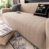 UHVUJDUI Copridivano Impermeabile 1/2/3/4/5 Posti Con Braccioli,Copridivani Elasticizzato Antiscivolo,Universale Copri Divano AntiGraffio Gatto,Sofa Cover Antimacchia Lavabile(Khaki,235cm-300cm)