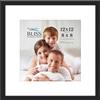 Icona Bay - Cornice Quadrata 30,5x30,5 cm con Passepartout Rimovibile per Foto 20x20 cm - Nera, Cornice in Legno Composito Stile Moderno - Da Tavolo/Da Parete - Collezione Bliss