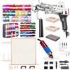 BESGEER Tufting Gun Kit Completo con Tufting Frame 75cm e Rifinitore(Nero)