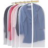 XIAOMAOMAO 5 Pezzi Copriabiti Antipolvere Trasparenti, Abbigliamento Copre per Abiti Copertura Vestiti per Copertura Cappotto Giacca Abiti, Robusta Cerniera Completa (60cmX100cm)