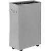 WOWLIVE Cesto portabiancheria pieghevole, design sottile e salvaspazio con ruote, 44 l Grey1