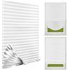 NUTKIT 60x150cm Tenda Plissettata Senza Foratura, Tende Oscuranti Adesive