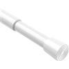 BSYXLSX Bastoni per Tende a Pressione, 1 Pezzi Bastone Tenda Estensibile Senza Foratura, Regolabile 70-100 cm, Diametro 16mm, Bianco, per Finestra e Armadio