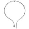 Cupimatch Collana da donna con serpente vipera gotico, choker rettile, gioielli per donne e ragazze