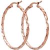 BONNYBIRD® Orecchini Cerchio Grandi Acciaio Chirurgico Donna in Argento, Oro e Oro Rosa, 100% Impermeabile & Rispettoso Della Pelle (40 mm)