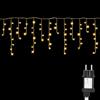 AGOTD - Ghirlanda luminosa a LED per esterni, 200 luci, decorazione natalizia con timer, 8 modalità, funzione di memoria per Natale, feste, matrimoni, balcone, giardino (bianco caldo)