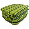 Casatessile Cuscini coprisedia con FASCIA ELASTICA COLORADO - VERDE, Set 4 pcs