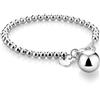 Dankadi Bracciale di perle da donna in argento 925 largo 4 mm, 6 mm, senza e con ciondolo a cuore, lungo 13 - 21 cm, oro rosa, regalo per festa della mamma uomo