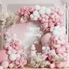 AULE Kit Arco Palloncini Rosa: 155 Pezzi Rosa Coriandoli Set Ghirlanda Palloncino Pink in Lattice Con per Compleanno Matrimonio Laurea Decorazioni Giorno di San Valentino
