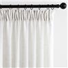 MIULEE Tende Lino per Interni Semitrasparenti 1 Pezzi Bianco 300x245 cm | Tende traslucide lino con fettuccia, pannello scorrevole per finestre balcone soggiorno camera da letto domestico