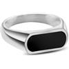 Arkai by Trendhim Anello da uomo | Anello con sigillo Orisun con giada africana in tono oro in acciaio inox | Design danese | Gioielli da uomo espressivi per tutti i giorni e le occasioni, colore oro