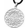 Kiss of Leather - Ciondolo Sri Yantra, in argento Sterling 925, n. 130