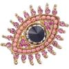 DEARMAMY Spilla Occhio di Demone annata fascino orecchini pendenti a catena girocollo Carino foulard marmitta os sunglasses guarnitura arredamento per da donna Spilla retrò Metallo