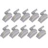 POFET, set di 10 luci LED a cerniera con sensore per armadio, batteria alimentata, sensore di illuminazione con spegnimento automatico, per armadio da cucina, soggiorno, camera da letto, guardaroba