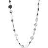 Purelei Ocean Whisper - Collana elegante con conchiglie e lumache, placcata in oro 18 carati, in acciaio inox, da donna, lunghezza 35-45 cm