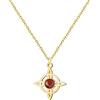 Cotigo Collana da donna Nodo di strega con pietra naturale e acciaio inossidabile + in regalo un bracciale con 7 nodi, nodo di strega doppia protezione, Amuleto della fortuna, Regalo per donna