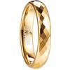 083BASE Anelli da Donna/Uomo Argento 2mm Larghezza Forma Cupola e Design Comfort Fit Stein Unisex Anelli in Tungsteno per, 63（20.3）