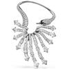 Swarovski Orecchino ear cuff The Vienna Collection, Cigno, Bianco, Placcato rutenio