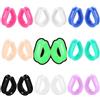 Stfery 18 Pezzo Orecchini Donna Dilatatori,Dilatatore Tunnel Uomo 30mm Silicone Multicolor Stile di Moda con Forma di Cuore Orecchini Dilatatore Lobo