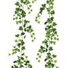 HhBdy 2 pezzi Ghirlanda di foglie di edera artificiale, 200CM Pianta Artificiale Sospesa, Edera Finta da Interno e Esterno, Ghirlanda di Nozze Verde per Matrimoni, Giardini, Corridoi, Decorazioni Murali