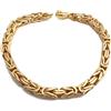 Tendenzalia Bracciale bizzarro quadrato originale italiano, placcato oro 18 carati, larghezza 5 mm, lunghezza 23 cm