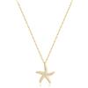 SLUYNZ Collana girocollo in argento Sterling 925, con stella marina, per donne e ragazze, con ciondolo a forma di stella marina, small, Argento sterling, Zirconia cubica